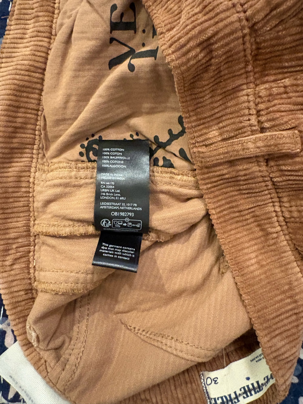 NWT We The Free Good Luck Mid Rise Barrel Cords - Picture 7 of 9